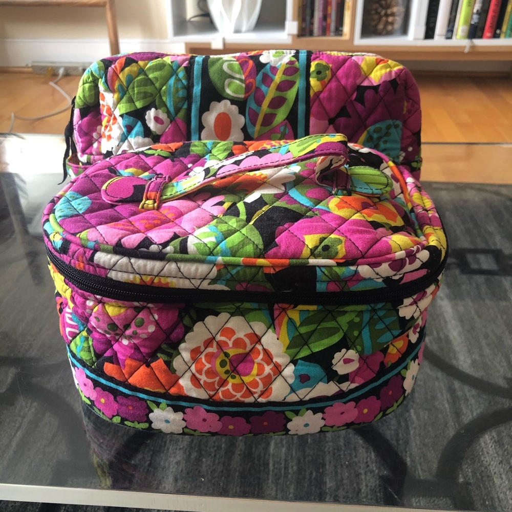 Vera Bradley Travel Cosmetic Bag Set